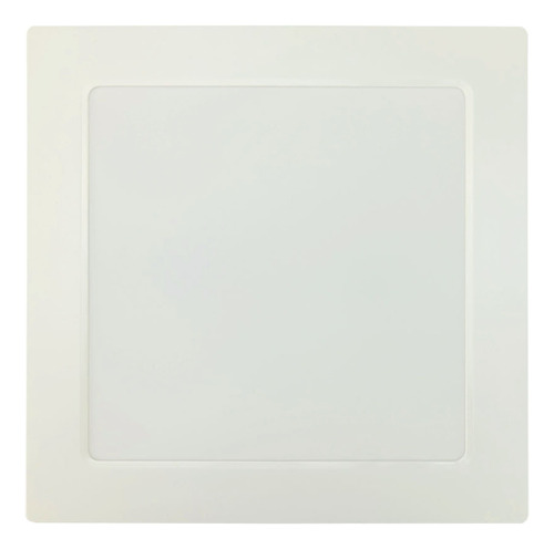 Painel Led Plafon De Embutir Quadrado 25w Bivolt Minimalista Cor Luz Quente 3000K