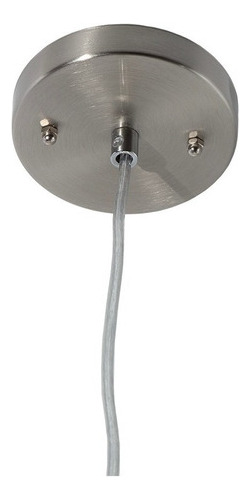 Lámpara Colgante Níquel Satinado E27 40w 1 Luz