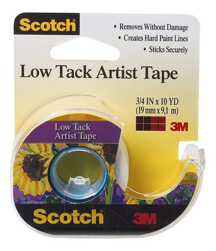 3m Safety Scotch Cinta Para Artista, 3/4 Pulgadas X 10 Yarda