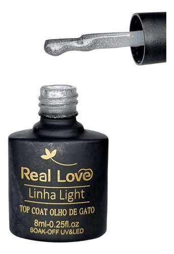 Top Coat Real Love Olho De Gato 8ml Unha De Gel