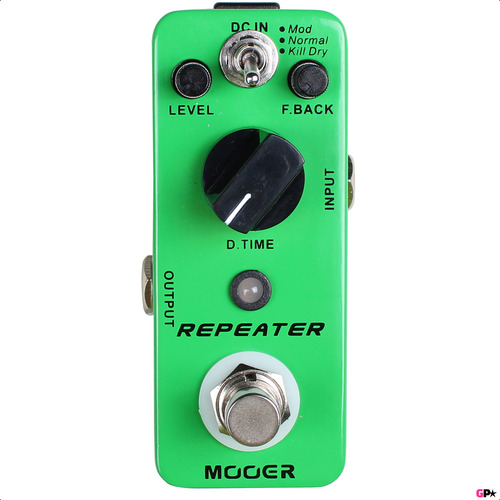 Pedal Delay Digital Mooer Repeater Tres Modos True Bypass