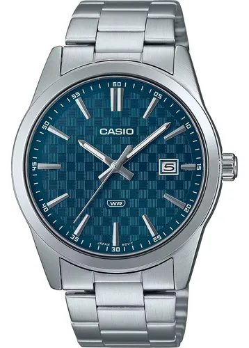 Reloj Casio Mtp-vd03d-2a2 Analógico Con Esfera Azul Para Hom