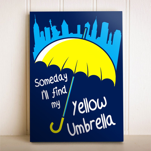 Placa Decorativa Seriado How I Met Your Mother Umbrella