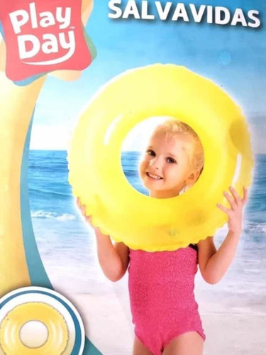 Salvavidas Infantil Neon 51 Cm Playday Alberca. Dona