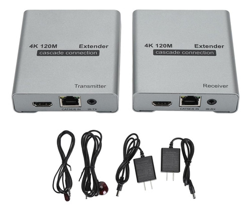 4k Hdmi Sobre Ethernet Cat5e Cat6 Extensor, Extensor Rj45 M