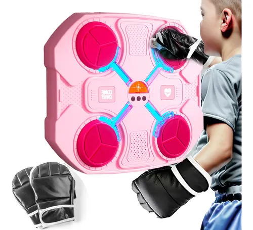 Macchina Da Boxe Musicale Con Luci LED, Bluetooth, 9 Velocità E Contatore, Per Adulti E Bambini