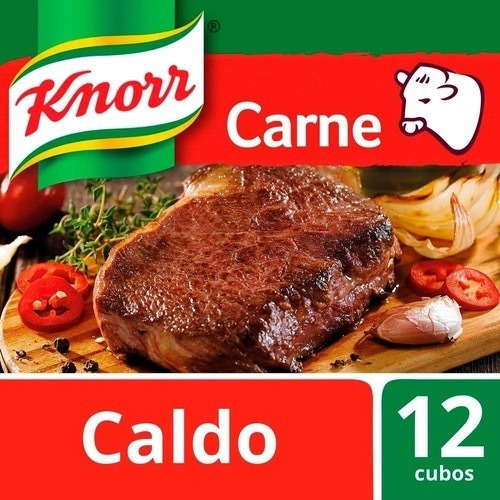 Caldo Knorr Sabor Carne Deshidratado X 12 Cubos Nuevo!