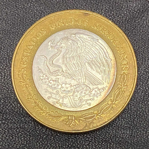 Moneda Aniversario Lxxx Banco De México 100 Pesos Bimetálica
