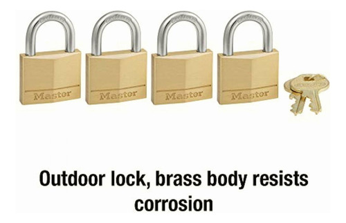 Master Lock 140q Juego De Candados Sólidos De Latón De 40