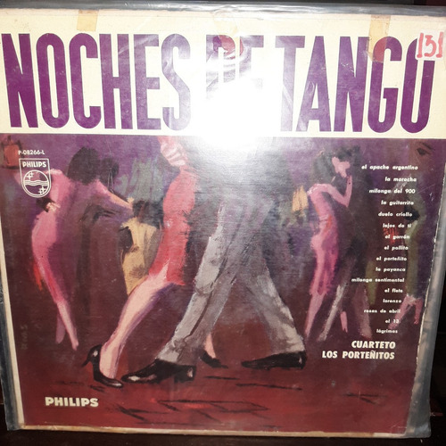 Vinilo Cuarteto Los Porteñitos Noches De Tango T2