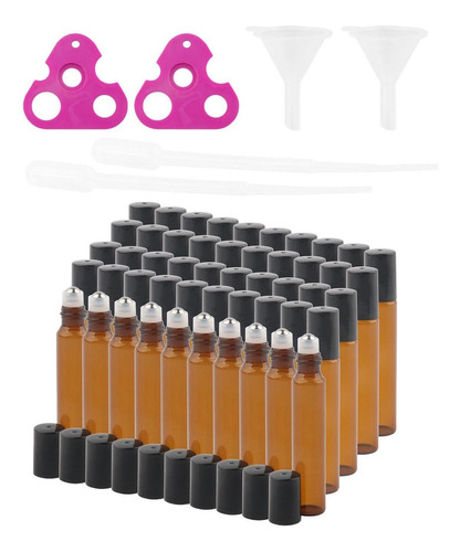 Vial De Muestra De Botella Rollerball De 10 Ml 50 Pcs