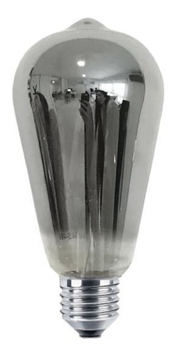 Lampara Filamento Led Dimerizable Edison 4w Calida Vidrio Silver