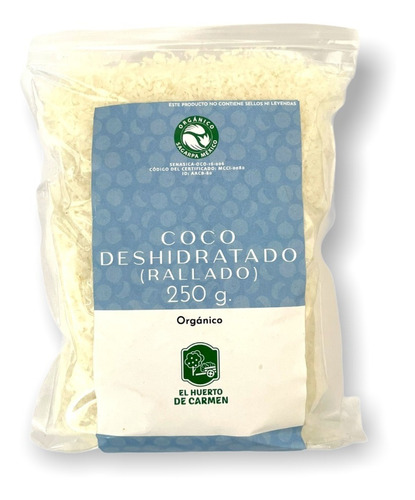 Coco Rallado Agroecológico 250g Huerto De Carmen Orgánico