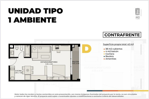Venta Dpto Monoambiente Tigre Centro Con Cochera