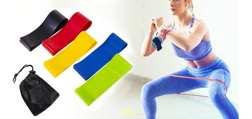 Imagem 6 de 8 de Kit 5 Faixas Elásticas Thera Band Com 5 Níveis Fisioterapia