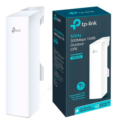 Punto De Acceso Tp-link Para Exteriores Cpe510 5ghz De 13dbi