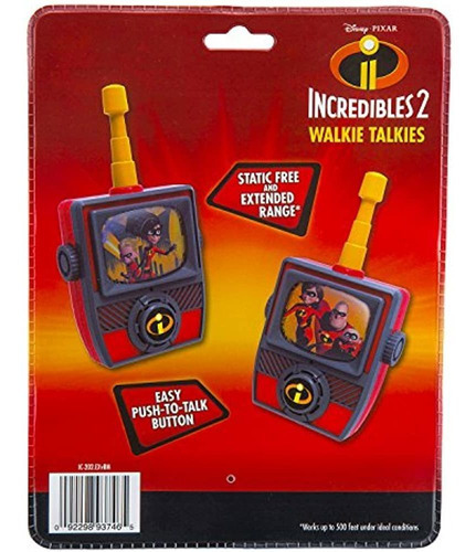 Increibles 2 Walkietalkies Para Niños Walkie Talkies De Al