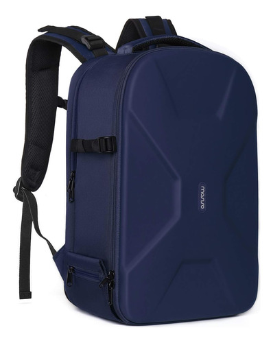 Mochila Impermeable Azul Dura Para Camara Dslr Y Notebook