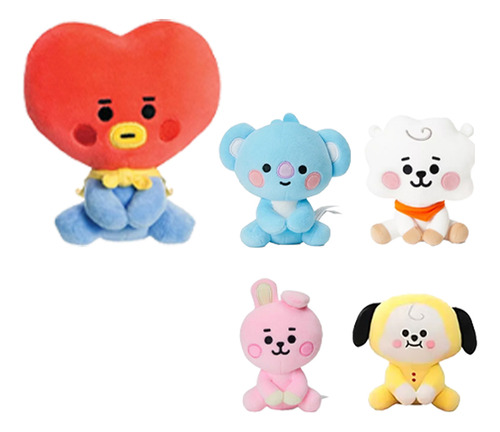 Bt21 Peluche 7 Tipos Grande 25cm Peluches Grandes Color Rojo