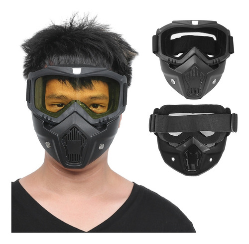 Lentes De Moto Con Máscara Desmontable Para Montar Al Aire L