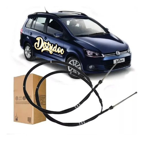 Juego 2 Cables De Freno Vw Suran Original