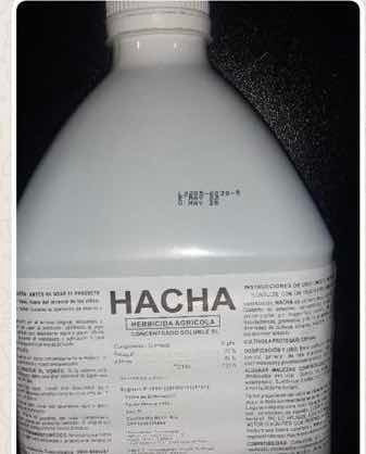 Imagen 1 de 1 de Hacha Herbicida (paracuat)