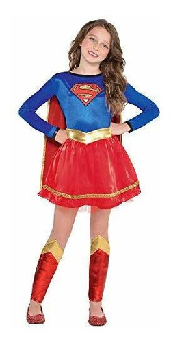 Costumes Usa Superman Supergirl Costume For Girls, Includes 