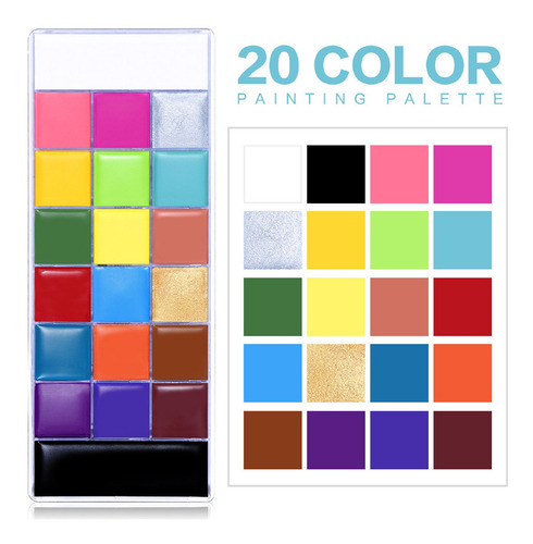 Imagen 5 de 9 de Pintura De Cara De Acuarela De Maquillaje De Escenario De Co