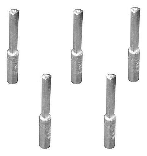 Tcm Kit 5 Terminal Pino Curto Maciço De Compressão 10mm