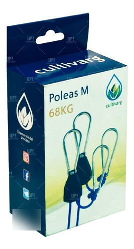 Poleas Cultivarg Importadas Cultivo Indoor 68kgs 