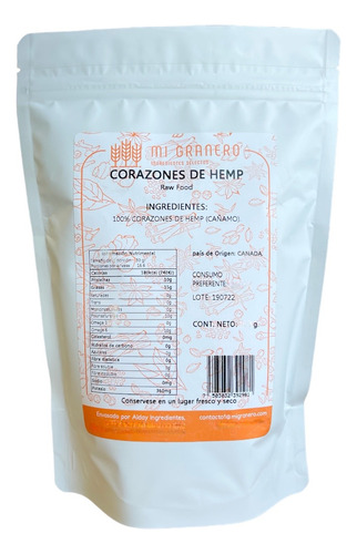 Corazones De Hemp 1 Kg