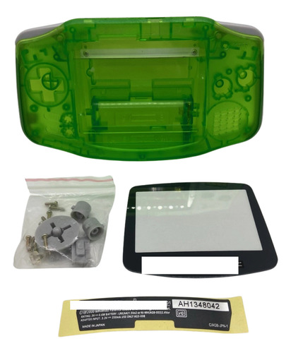 Carcasa Para Gameboy Advance - Varios Colores Verde Transparente
