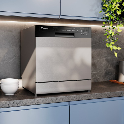 Lava-louça Electrolux 8 Serviços Inox Lava E Seca 50' Ls08e 220V