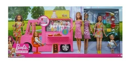 Imagen 1 de 3 de Juguete Foodtruck Barbie Hermanas Mattel 