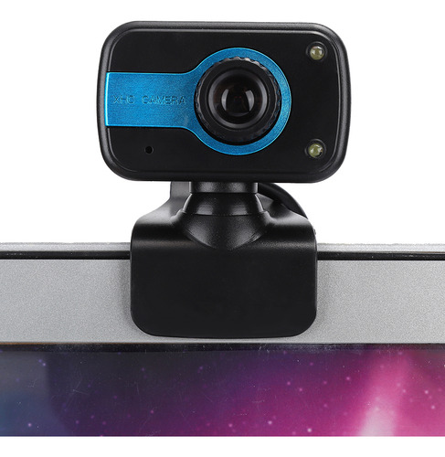 Cámara Web Usb Ajustable Con Enfoque Automático De Negro