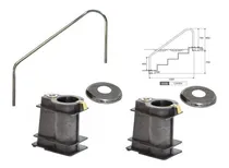 Comprar Pasamano Int\u002Fext + 2 Anclajes Pileta Piscina Inox Vulcano