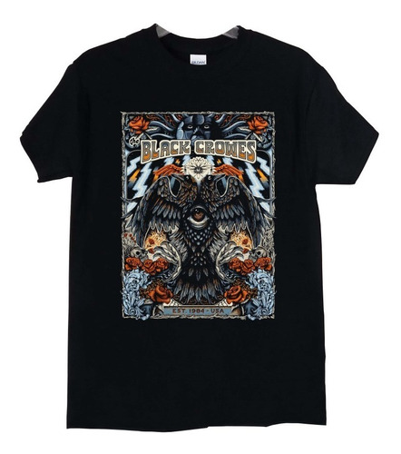 Polera The Black Crowes Usa Est 1984 Rock Abominatron