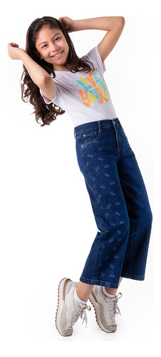 Pantalon Moda Denim Stretch Niña Belindaa