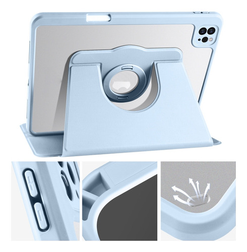 Funda Desmontable Morada For iPad Pro 11 2022/air 10.9 2022