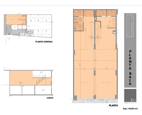 Venta Hermoso Local, Palermo Hollywood, 159 M2, 2 Cocheras Cubiertas Av. Cordoba 5500!