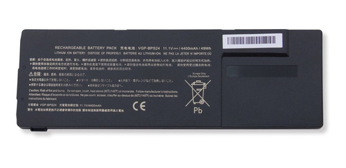 Bateria Para Notebook Sony Vaio Pcg-41213x Vpcsb35fb 11.1v Bateria Preto
