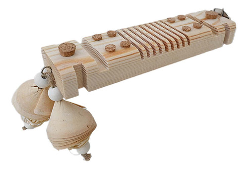 Juguete De Madera Con Tapón Para Masticar Pájaros, Jaula