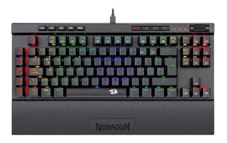 Teclado Redragon Magic Wand Pro K587pro Tkl Spa Switch Red