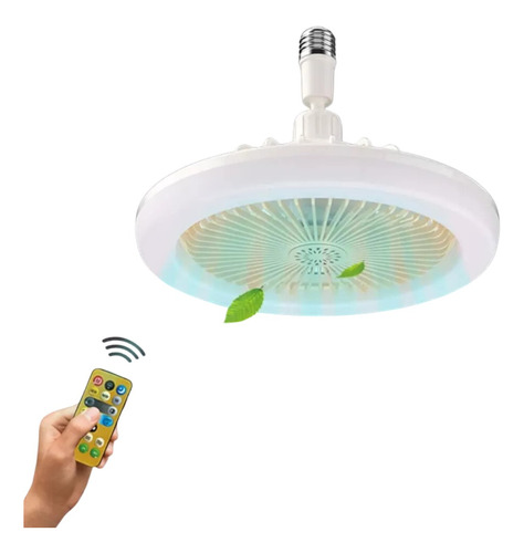 Foco Ventilador Led 3 En 1 De 30w Con Control Y Aromatizante