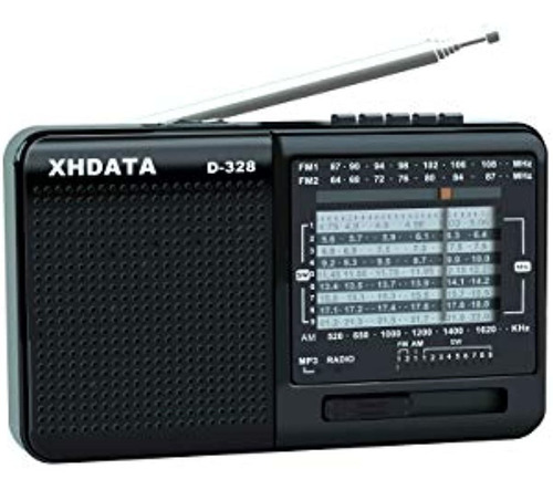 Xhdata D328 Radio Portatil Fm Am Sw Band Reproductor De Mp3 