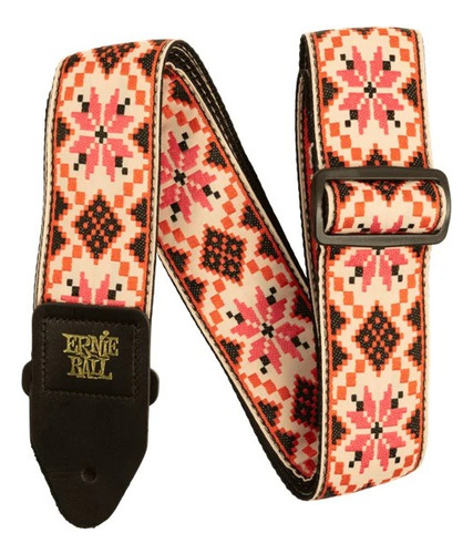 Ernie Ball Tahalí Jacquard 5337 Cinnamon Needlepoint Color Rosa Claro