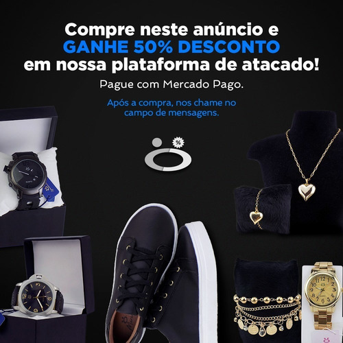 Kit 5 Relogio Masculino Prova D´água Revenda Atacado Nf