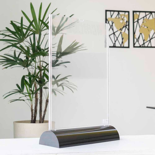 Display Em Acrílico Tipo T A3 (30x42cm) - Kit 2 Peças