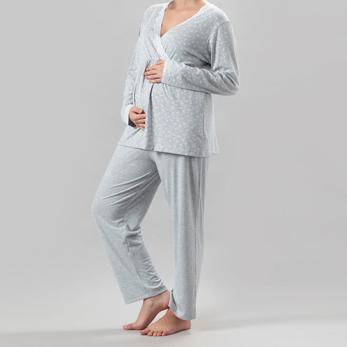 Pijama Dos Piezas Flores Maternal Mujer 32930-54