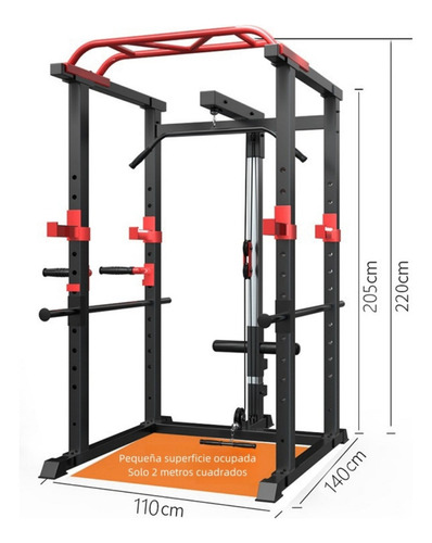 Power Rack Pull Ups De Potencia Sentadillas Dominada Jaula
